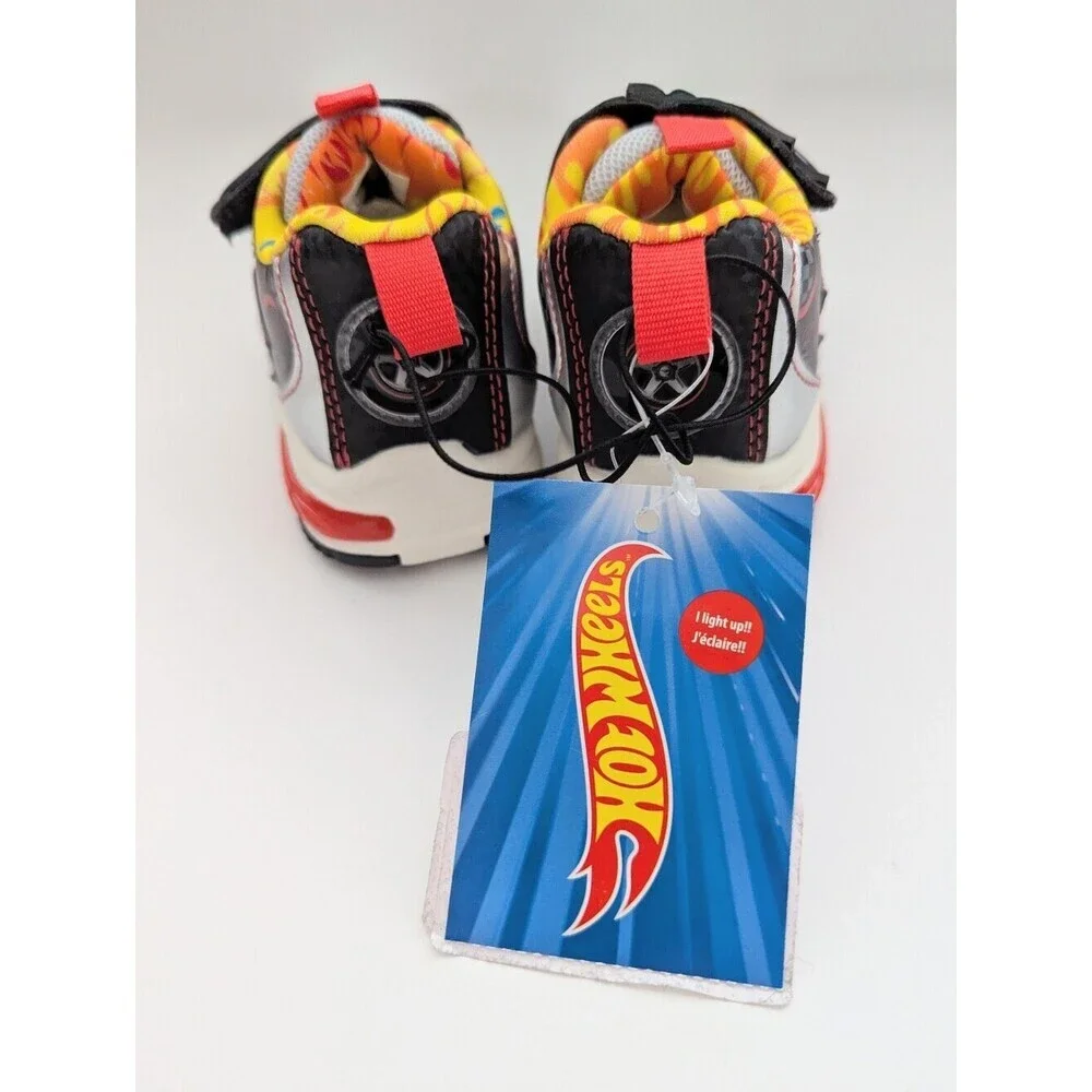 NWT Hot Wheels Toddler/Kids (Size 5) Light-Up Sneakers/Shoes w/Velcro Open Close